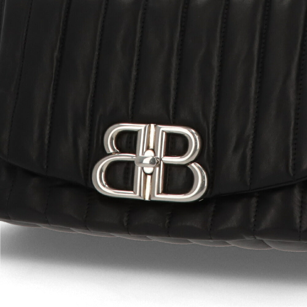 BALENCIAGA ショルダーバッグ Monaco Medium Sling Bag ブラック ロゴ 肩掛けバッグ 787896 2AA7Z 1000