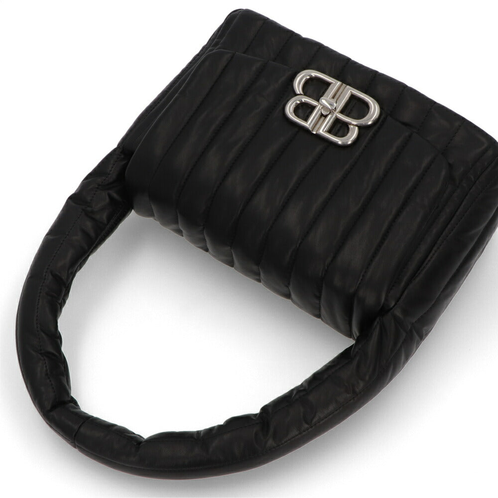 BALENCIAGA ショルダーバッグ Monaco Medium Sling Bag ブラック ロゴ 肩掛けバッグ 787896 2AA7Z 1000