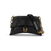 BALENCIAGA バレンシアガ レディース バッグ ショルダーバッグ ブラック レザー ダウンタウン クロスボディバッグ 689058 1I7BM