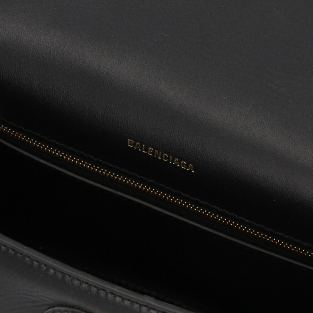 BALENCIAGA バレンシアガ レディース バッグ ショルダーバッグ ブラック レザー ダウンタウン クロスボディバッグ 689058 1I7BM