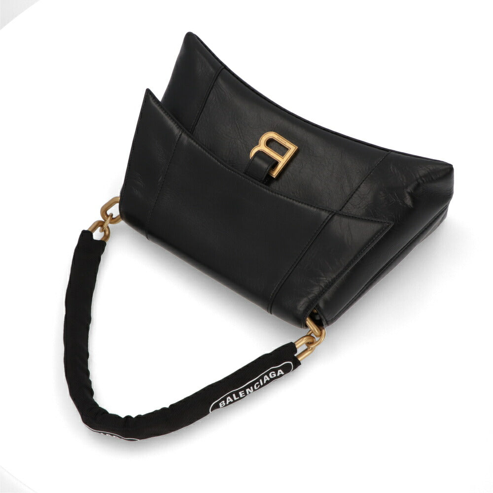 BALENCIAGA バレンシアガ レディース バッグ ショルダーバッグ ブラック レザー ダウンタウン クロスボディバッグ 689058 1I7BM
