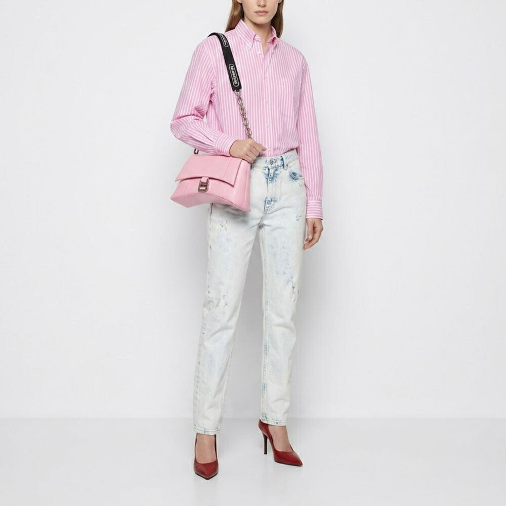BALENCIAGA バレンシアガ レディース バッグ ショルダーバッグ ピンク レザー ダウンタウン クロスボディバッグ 689058 1I7BY