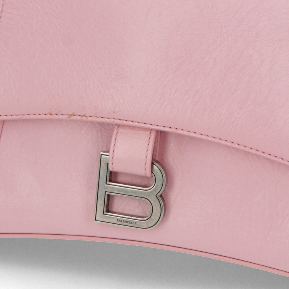 BALENCIAGA バレンシアガ レディース バッグ ショルダーバッグ ピンク レザー ダウンタウン クロスボディバッグ 689058 1I7BY