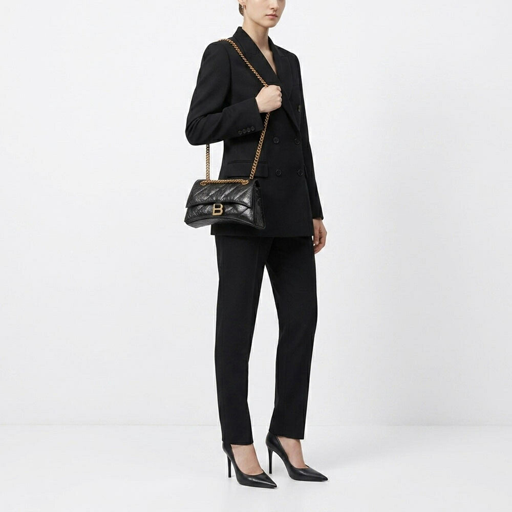 BALENCIAGA バレンシアガ レディース バッグ ショルダーバッグ ブラック カーフレザー チェーンバッグ 716351 210J1