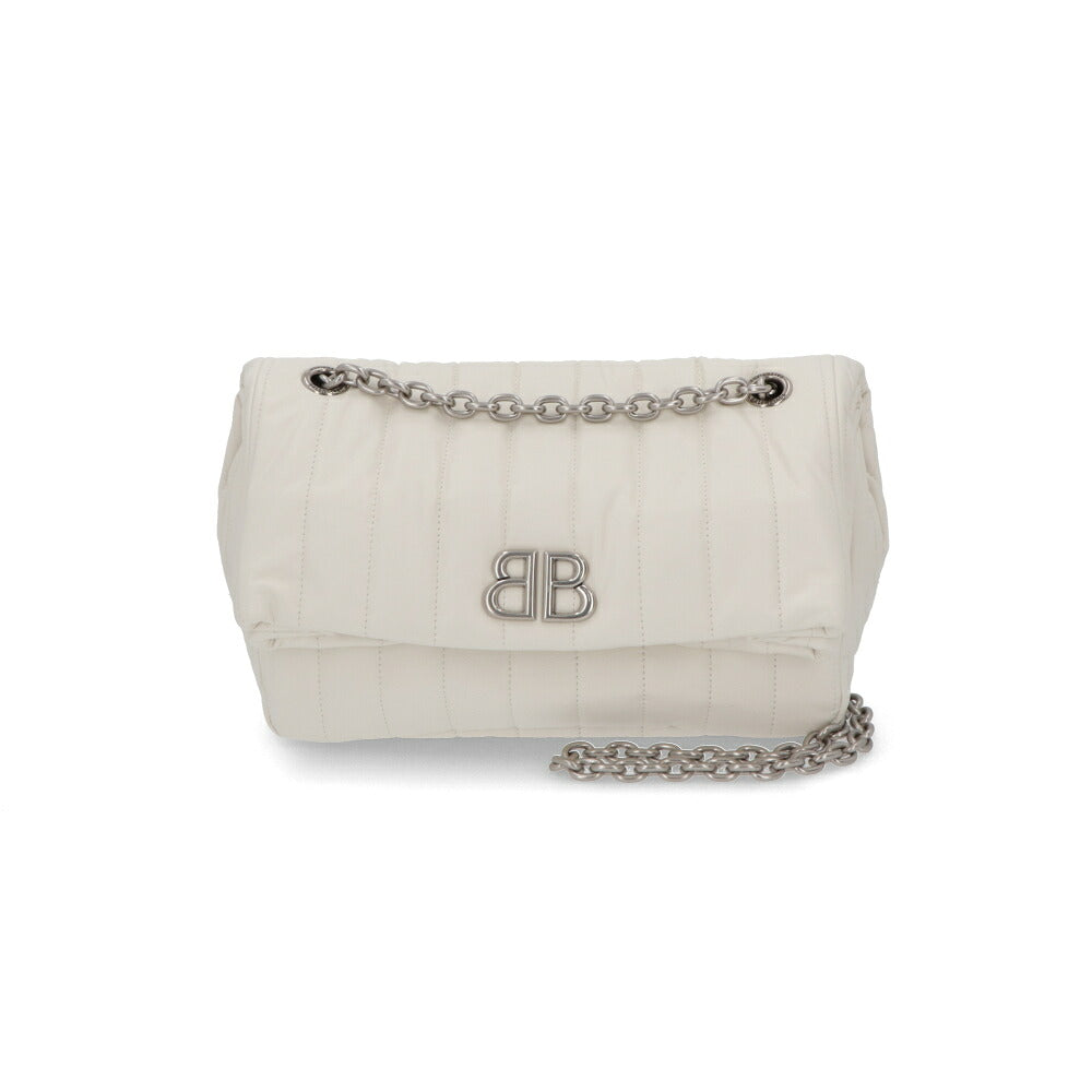 BALENCIAGA バレンシアガ レディース バッグ ショルダーバッグ ブラック ホワイト カーフレザー チェーンショルダー 765966 2AASE