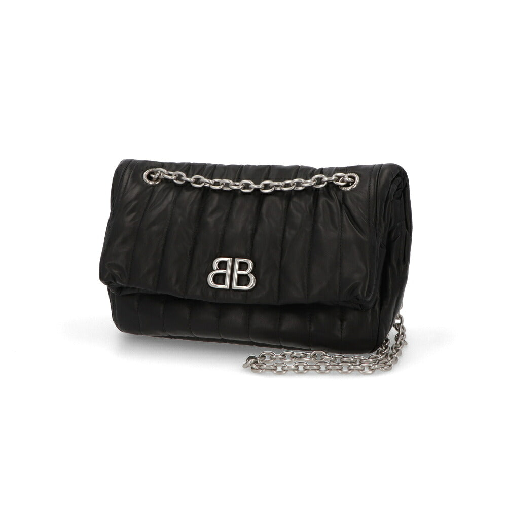 BALENCIAGA バレンシアガ レディース バッグ ショルダーバッグ ブラック ホワイト カーフレザー チェーンショルダー 765966 2AASE