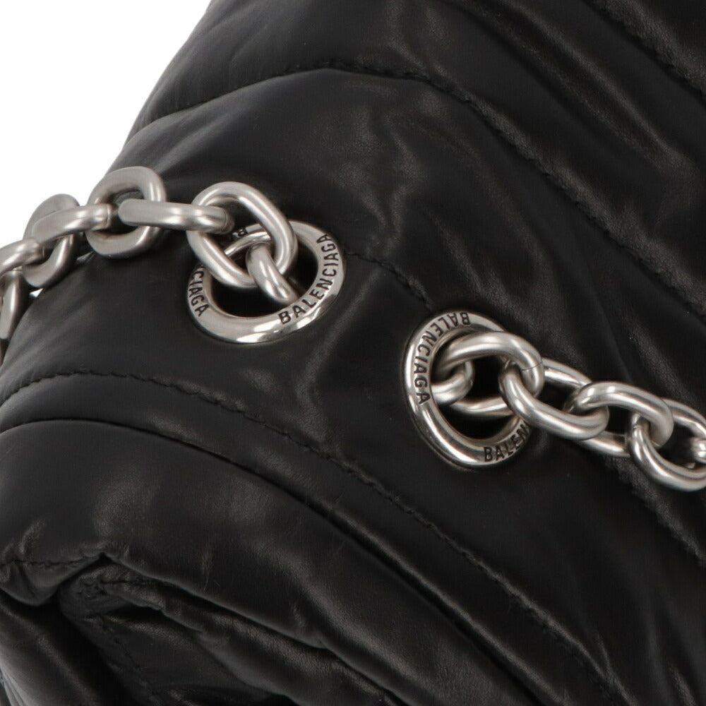 BALENCIAGA バレンシアガ レディース バッグ ショルダーバッグ ブラック ホワイト カーフレザー チェーンショルダー 765966 2AASE