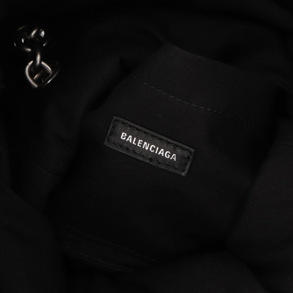 BALENCIAGA バレンシアガ レディース バッグ ショルダーバッグ ブラック ホワイト カーフレザー チェーンショルダー 765966 2AASE