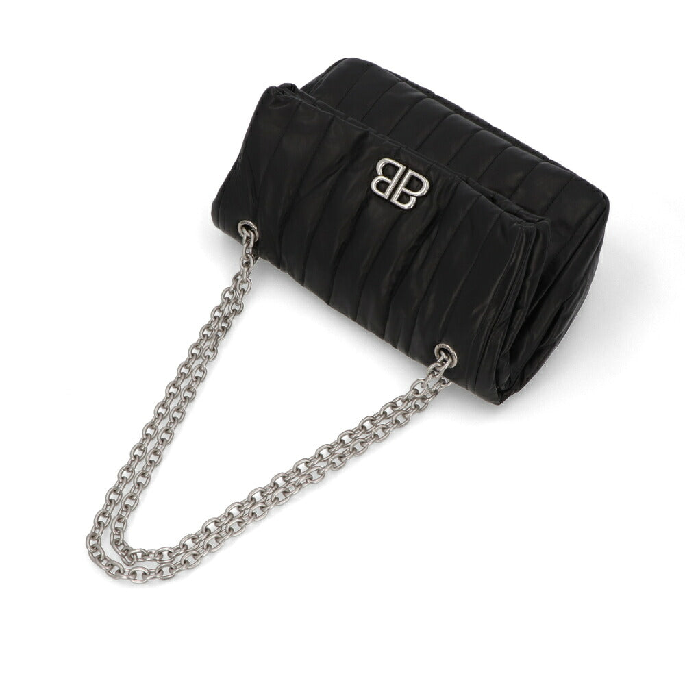 BALENCIAGA バレンシアガ レディース バッグ ショルダーバッグ ブラック ホワイト カーフレザー チェーンショルダー 765966 2AASE