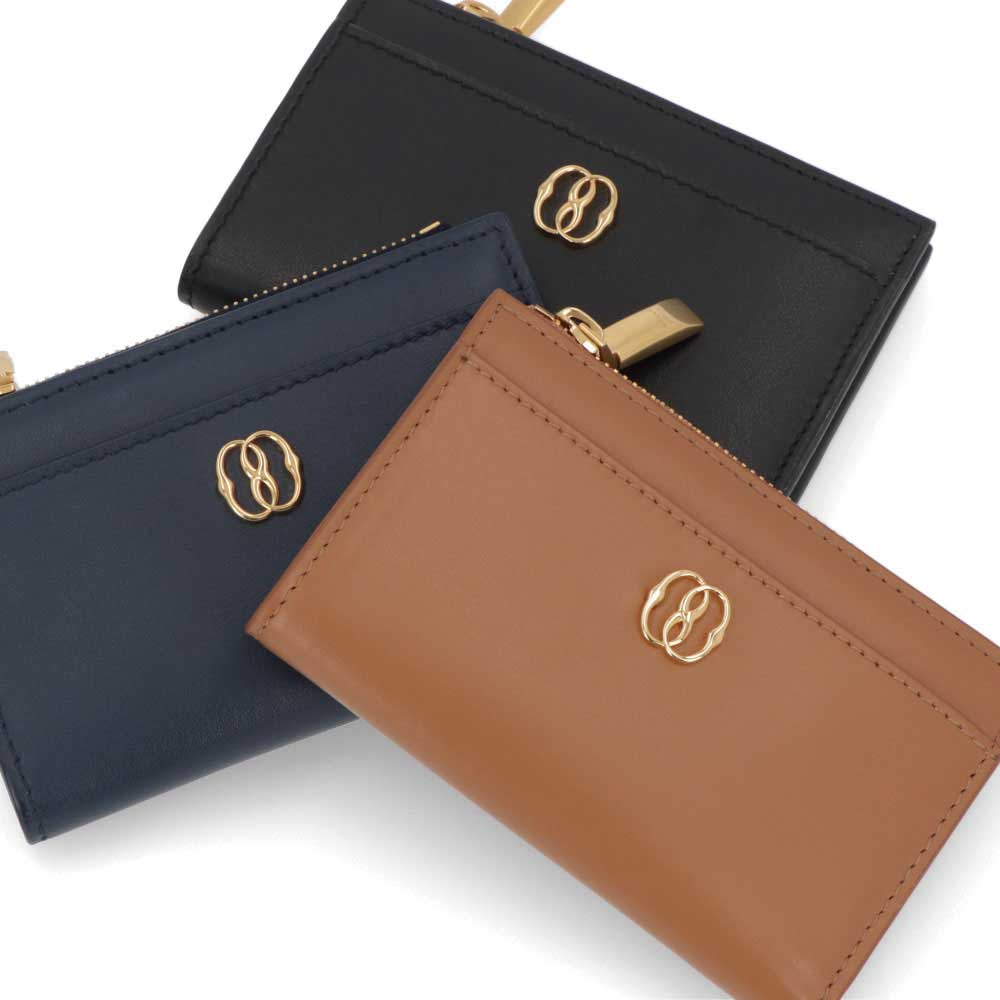 BALLY 二つ折り財布 EMBLEM COMPACT W ブラウン