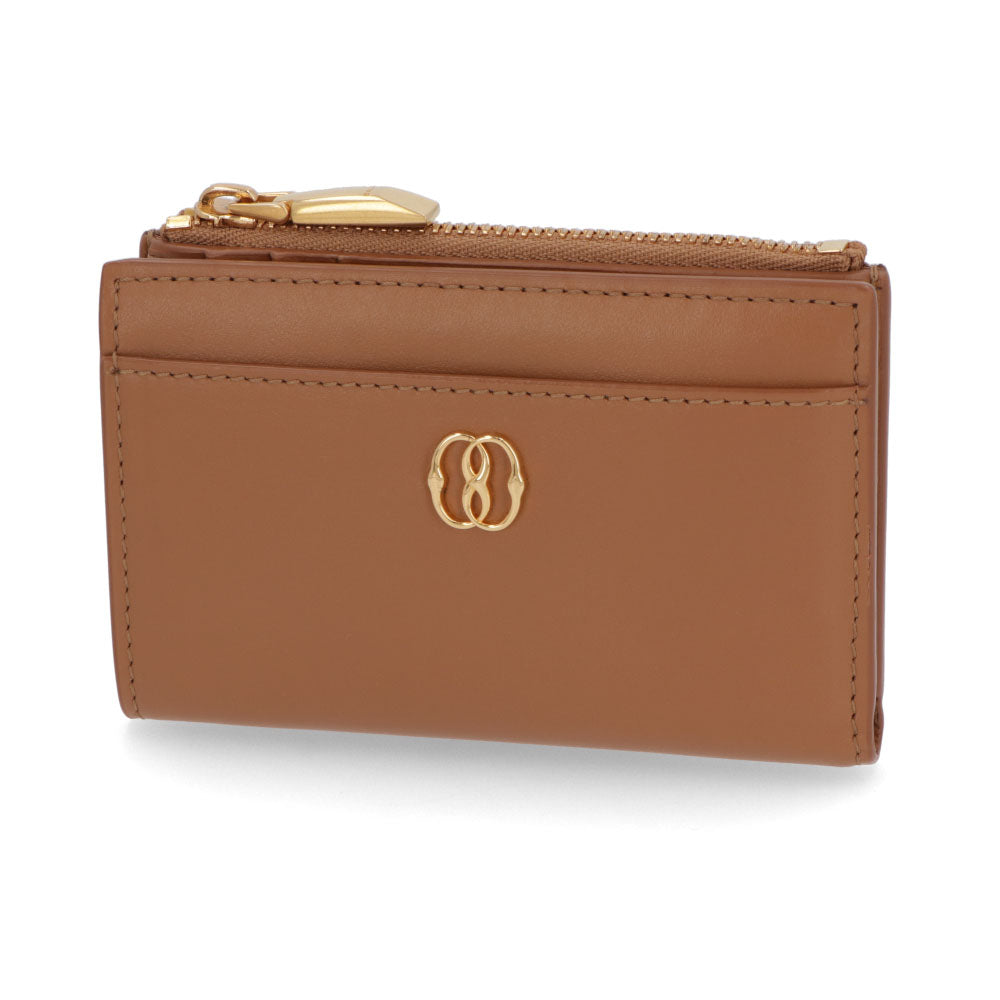 BALLY 二つ折り財布 EMBLEM COMPACT W ブラウン