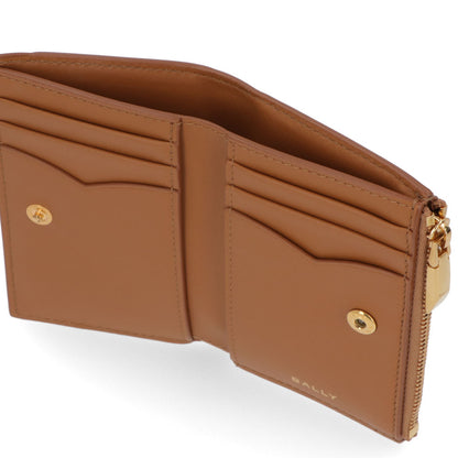 BALLY 二つ折り財布 EMBLEM COMPACT W ブラウン