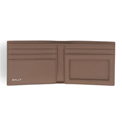バリー BALLY 財布 二つ折り財布 メンズ グレージュ レザー ロゴ ペナントモチーフ ウォレット 小銭入れなし PNT_BIFOLD ID N/I8N0P