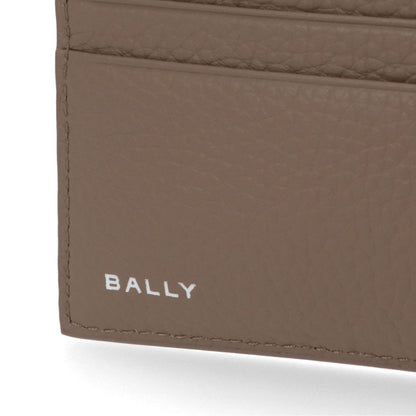 バリー BALLY 財布 二つ折り財布 メンズ グレージュ レザー ロゴ ペナントモチーフ ウォレット 小銭入れなし PNT_BIFOLD ID N/I8N0P