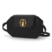 BALLY ショルダーバッグ ブラック レザー ロゴ ゴールド金具