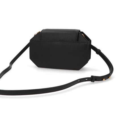 BALLY ショルダーバッグ ブラック レザー ロゴ ゴールド金具