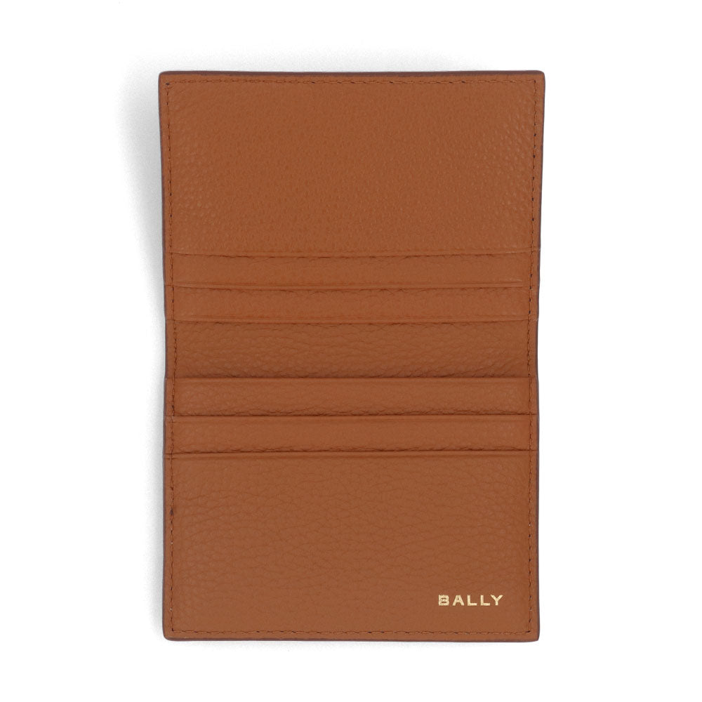 BALLY カードケース ブラウン レザー ペナントモチーフ