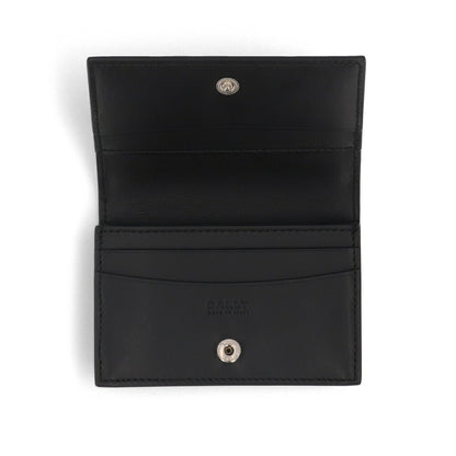 BALLY カードケース ブラック レザー ロゴ シンプル