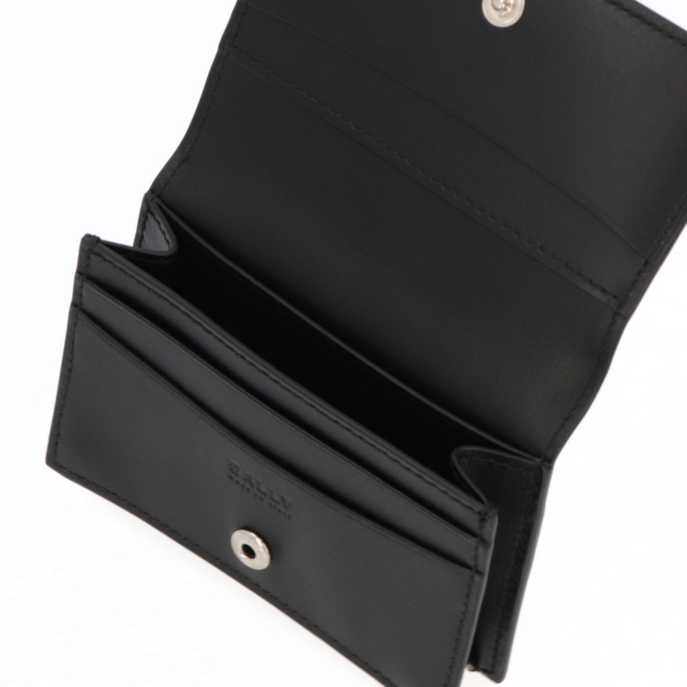 BALLY カードケース ブラック レザー ロゴ シンプル