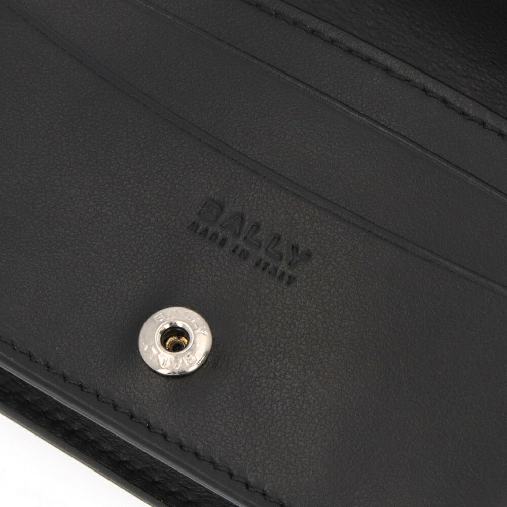 BALLY カードケース ブラック レザー ロゴ シンプル