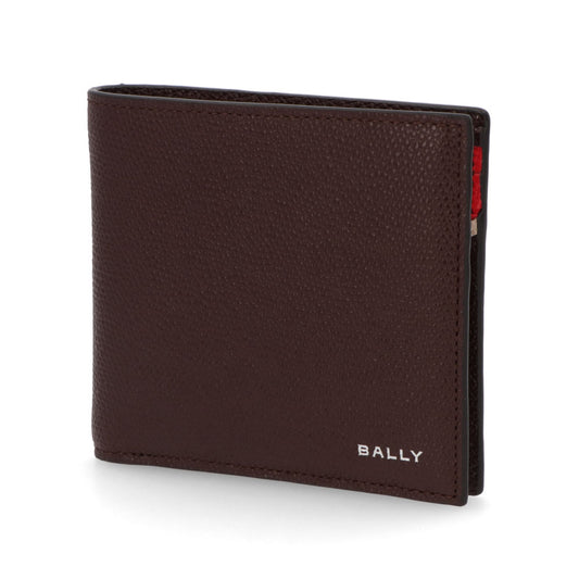バリー BALLY 財布 二つ折り財布 メンズ ボルドー レザー ロゴ シンプル 無地 ウォレット 小銭入れなし FLAG_BIFOLD 8CCN/I8P1P