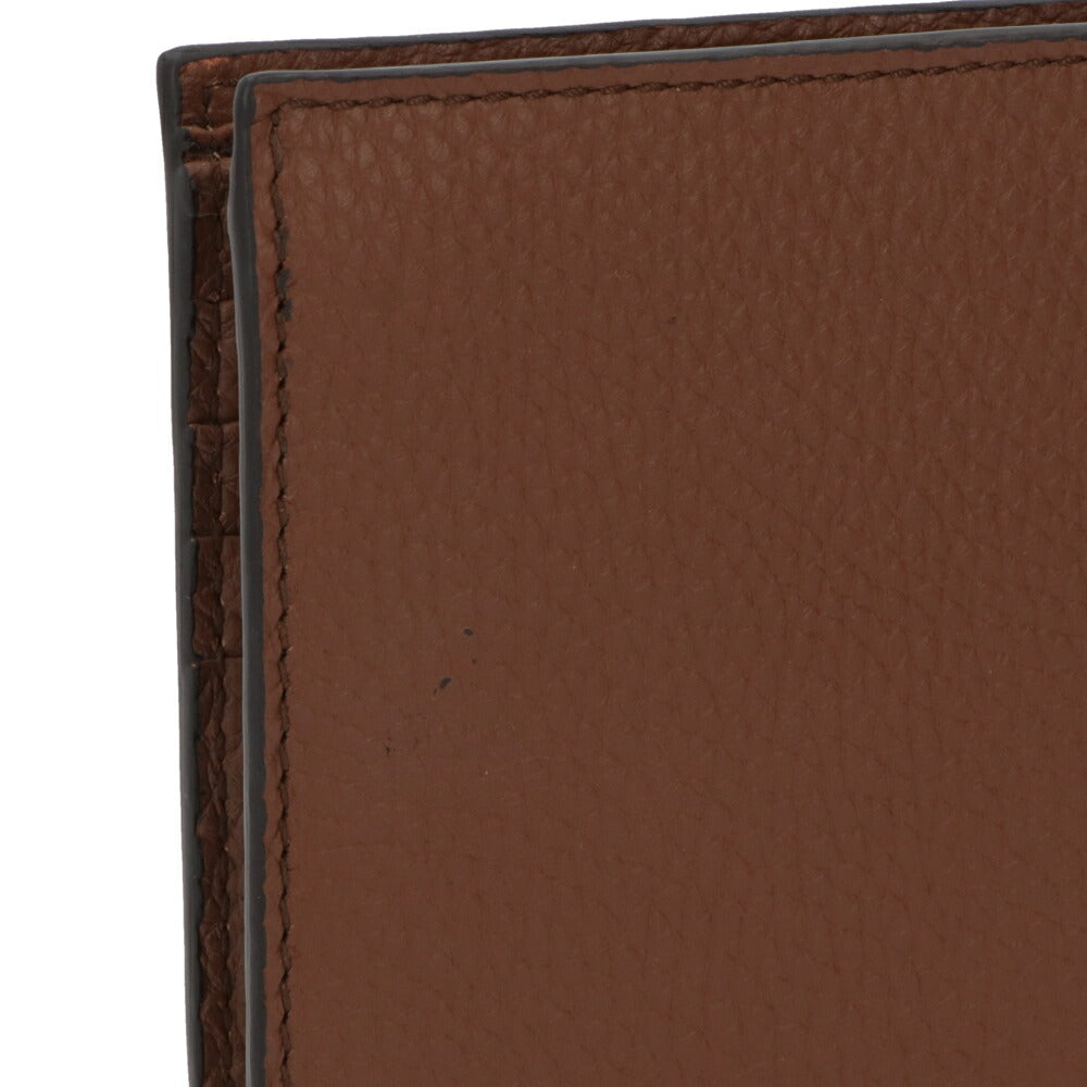 バリー BALLY 財布 二つ折り財布 メンズ 761765997789 ブラウン レザー ロゴ シンプル ストライプデザイン 小銭入れなし RBN_BIFOLD 8CC