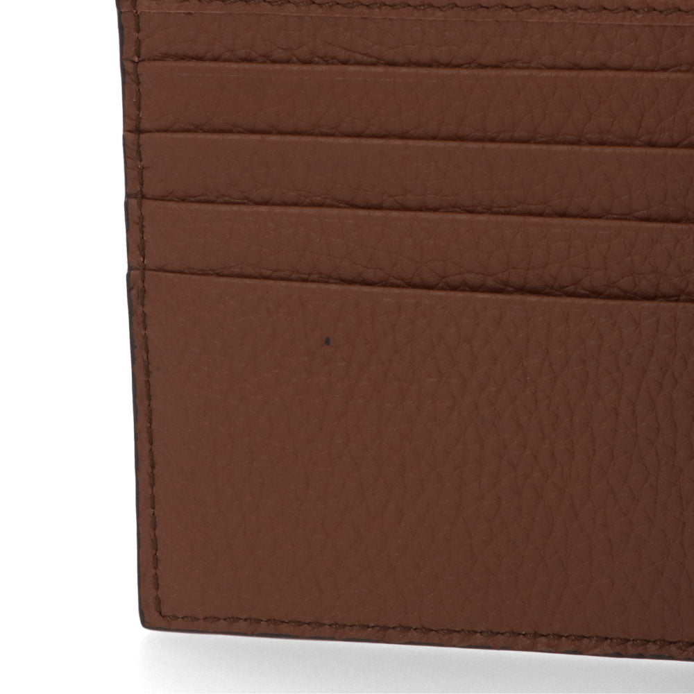 バリー BALLY 財布 二つ折り財布 メンズ 761765997789 ブラウン レザー ロゴ シンプル ストライプデザイン 小銭入れなし RBN_BIFOLD 8CC