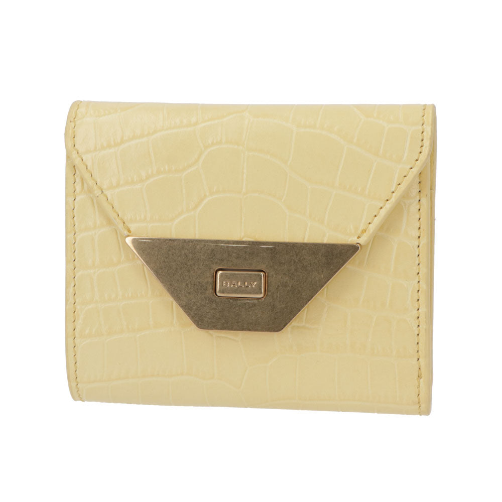 BALLY TILT COMPACT 三つ折り財布 型押しレザー
