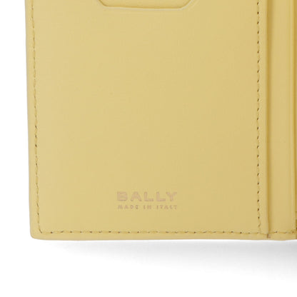 バリー BALLY 財布 三つ折り財布 レディース WLO05H VT383 イエロー ブラック レザー 型押しレザー ゴールド金具 ロゴ 小銭入れ付き TILT COMPACT W