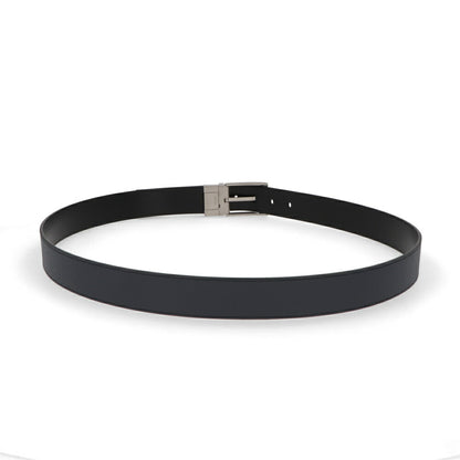 BALLY ベルト ネイビー×ブラック レザー リバーシブル