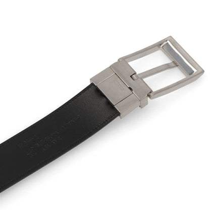 BALLY ベルト ネイビー×ブラック レザー リバーシブル