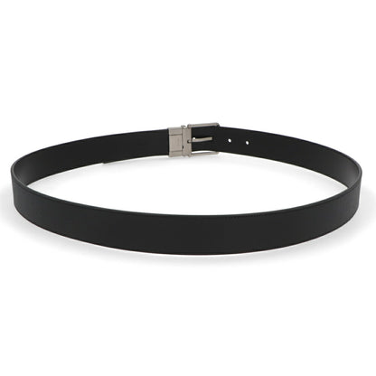 BALLY ベルト ブラック レザー ロゴ エンブレム