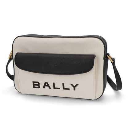 BALLY ショルダーバッグ BAR DANIEL ホワイト×ブラック