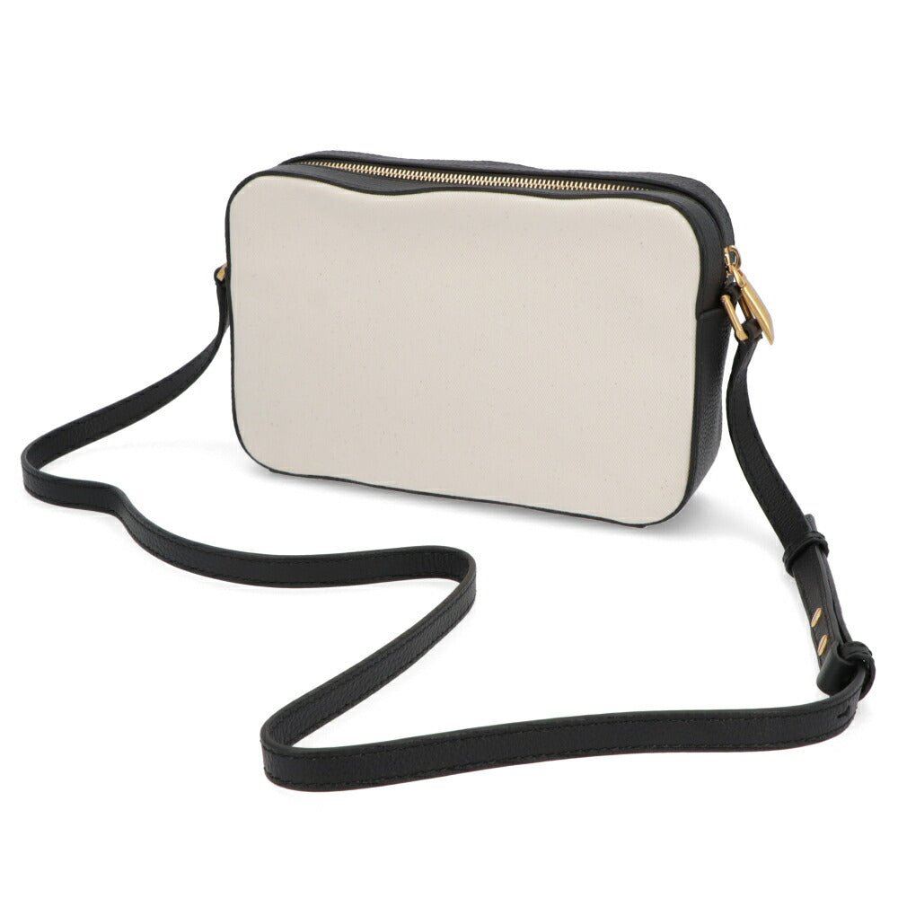 BALLY ショルダーバッグ BAR DANIEL ホワイト×ブラック