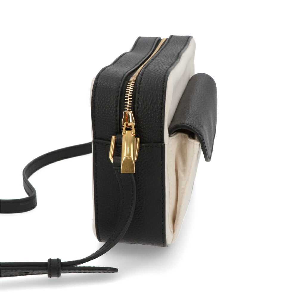 BALLY ショルダーバッグ BAR DANIEL ホワイト×ブラック
