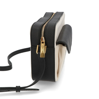 BALLY ショルダーバッグ BAR DANIEL ホワイト×ブラック