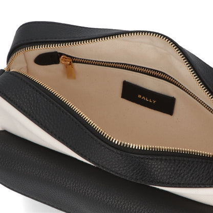 BALLY ショルダーバッグ BAR DANIEL ホワイト×ブラック