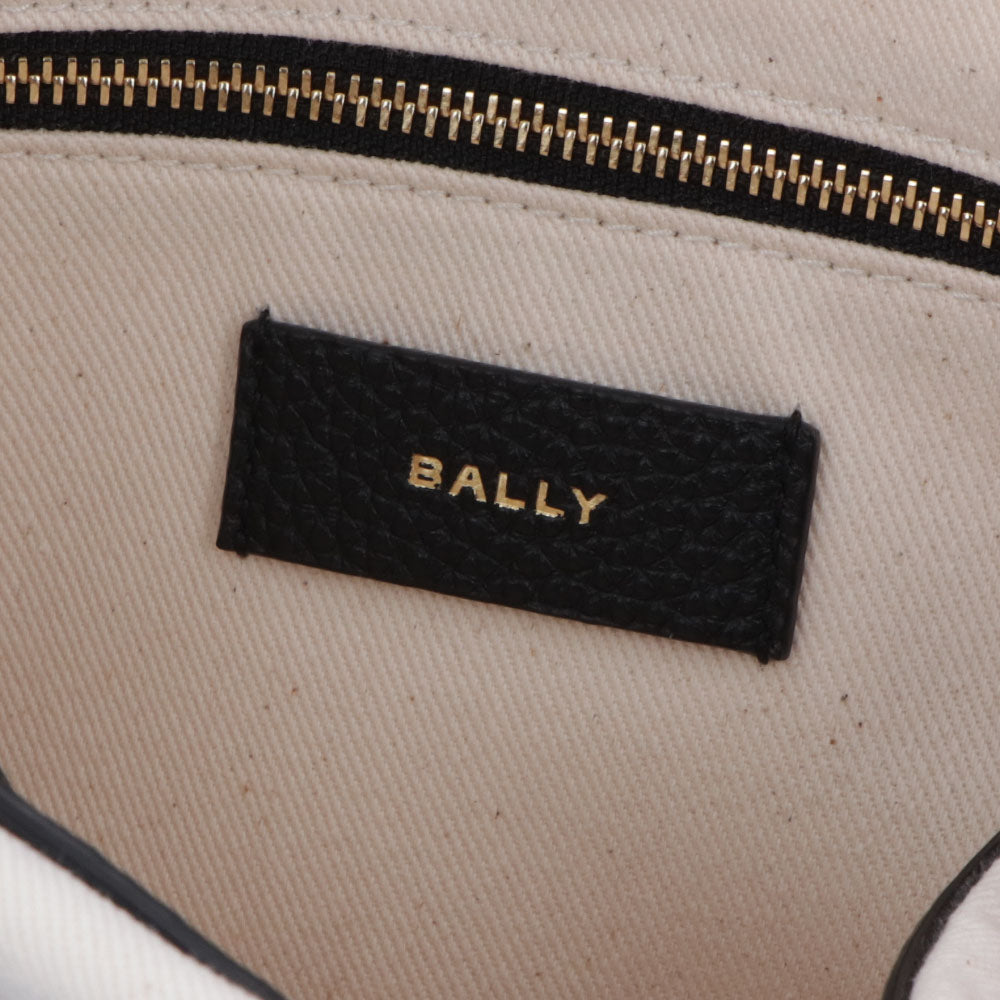 BALLY ショルダーバッグ BAR DANIEL ホワイト×ブラック
