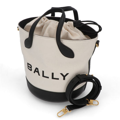 BALLY ショルダーバッグ BAR 8 HOURS ホワイト×ブラック