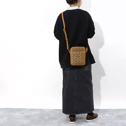 バリー BALLY バッグ ショルダーバッグ ユニセックス CROSS ブラウン×オーロソフト マルチデセルトブラウン ロゴ 柄 ミニバッグ レザー ゴールド金具 メンズ レディース 6305088