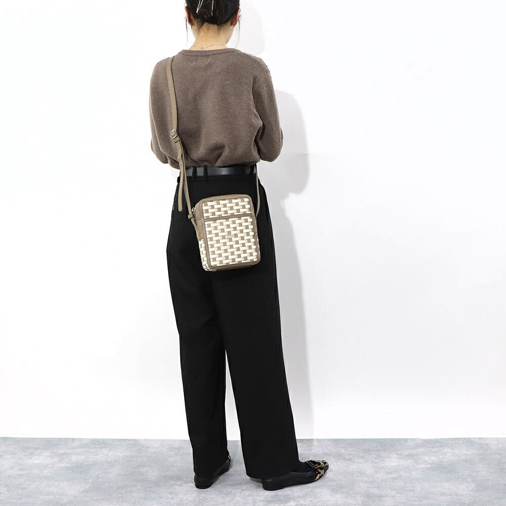 BALLY ショルダーバッグ CROSS ブラウン×オーロソフト