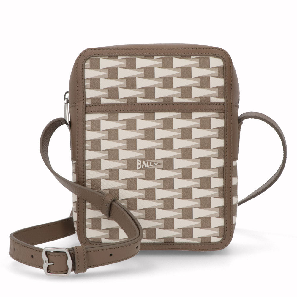 BALLY ショルダーバッグ CROSS ブラウン×オーロソフト