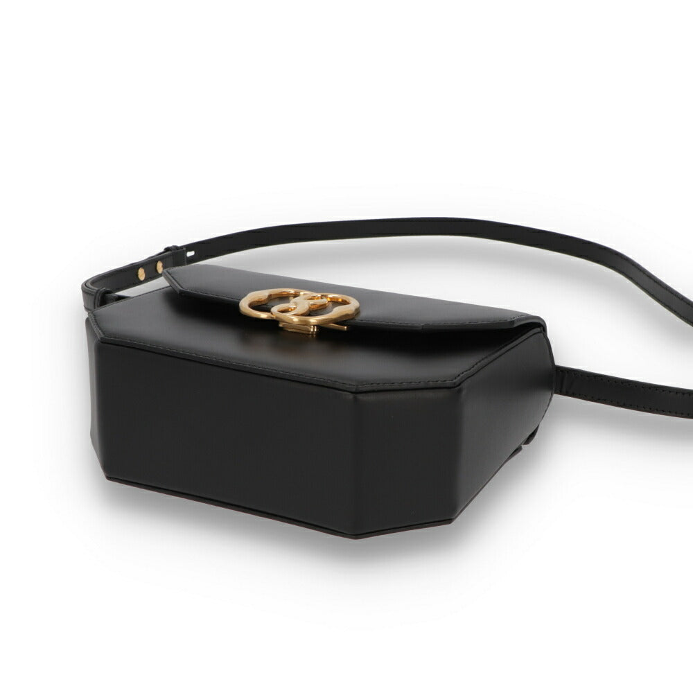 BALLY ショルダーバッグ ブラック エンブレム ミニバッグ