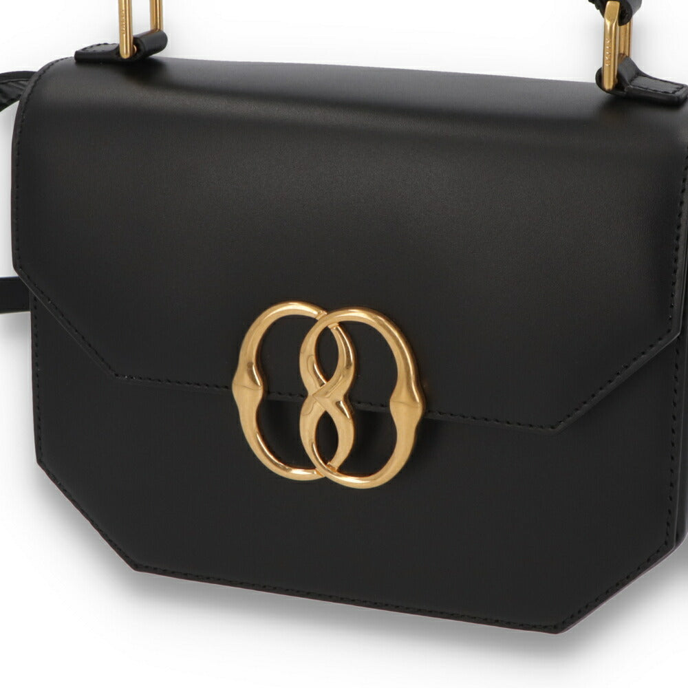 BALLY ショルダーバッグ ブラック エンブレム ミニバッグ
