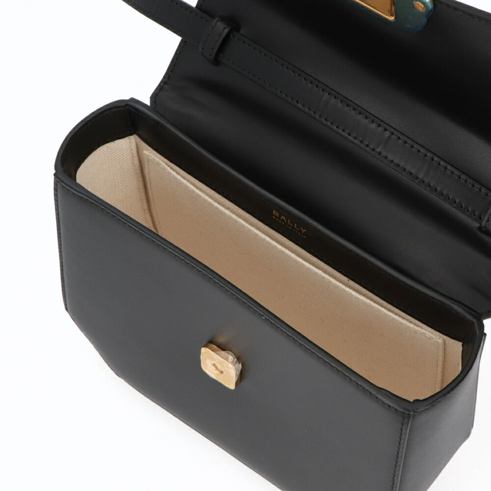BALLY ショルダーバッグ ブラック エンブレム ミニバッグ