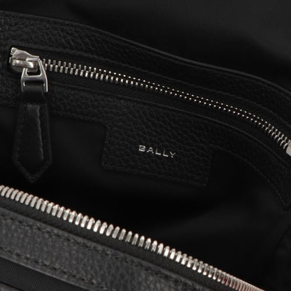 バリー BALLY バッグ ボディバッグ メンズ CODE SLING BAGF ネイビー ブラック レザー ロゴ ストライプ スリングバッグ ベルトバッグ 761346610341