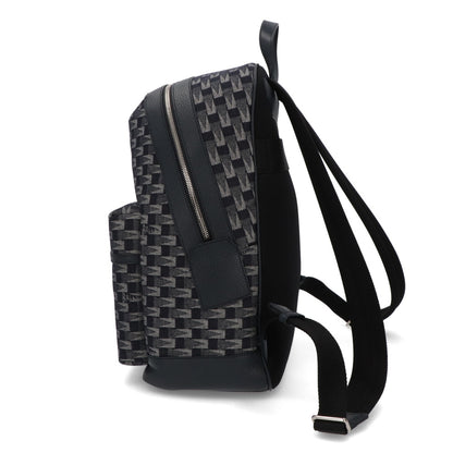 バリー BALLY バッグ リュック・デイパック ユニセックス 761346608266 ネイビー デニム レザー メンズ レディース ロゴ ペナントモチーフ ロゴ シルバー金具 BORD TREKK