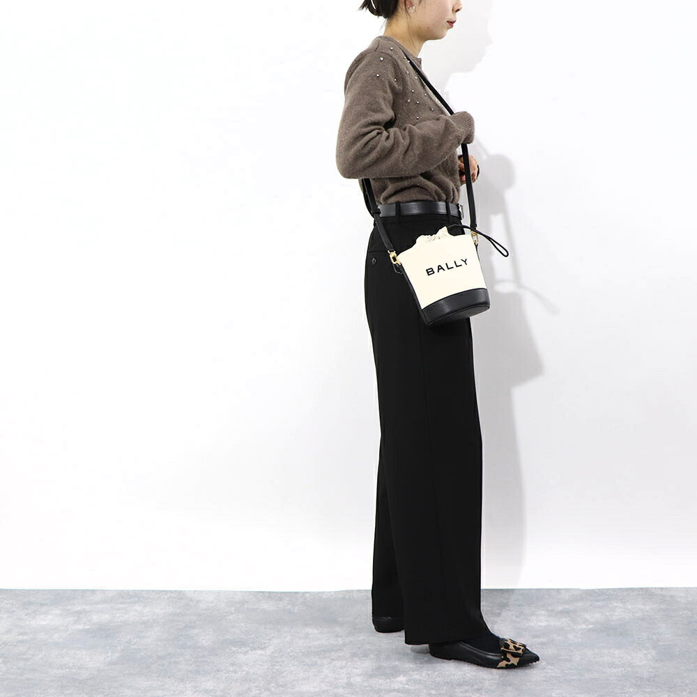 BALLY ショルダーバッグ BAR MINI 8 HOURS 巾着バッグ