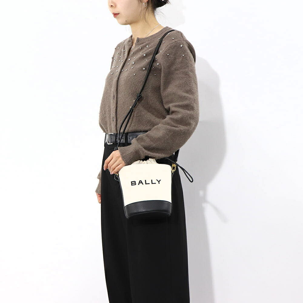 BALLY ショルダーバッグ BAR MINI 8 HOURS 巾着バッグ