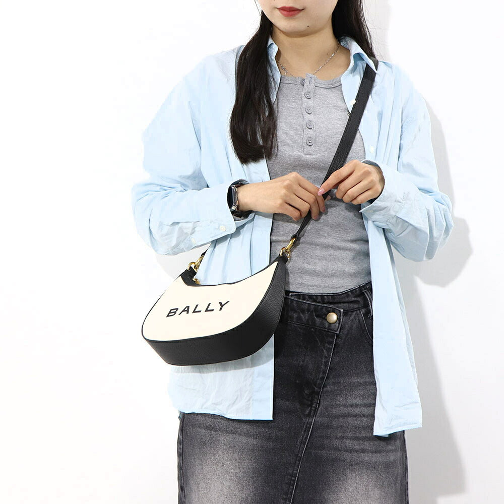BALLY ショルダーバッグ BAR ELLIPSE ロゴ